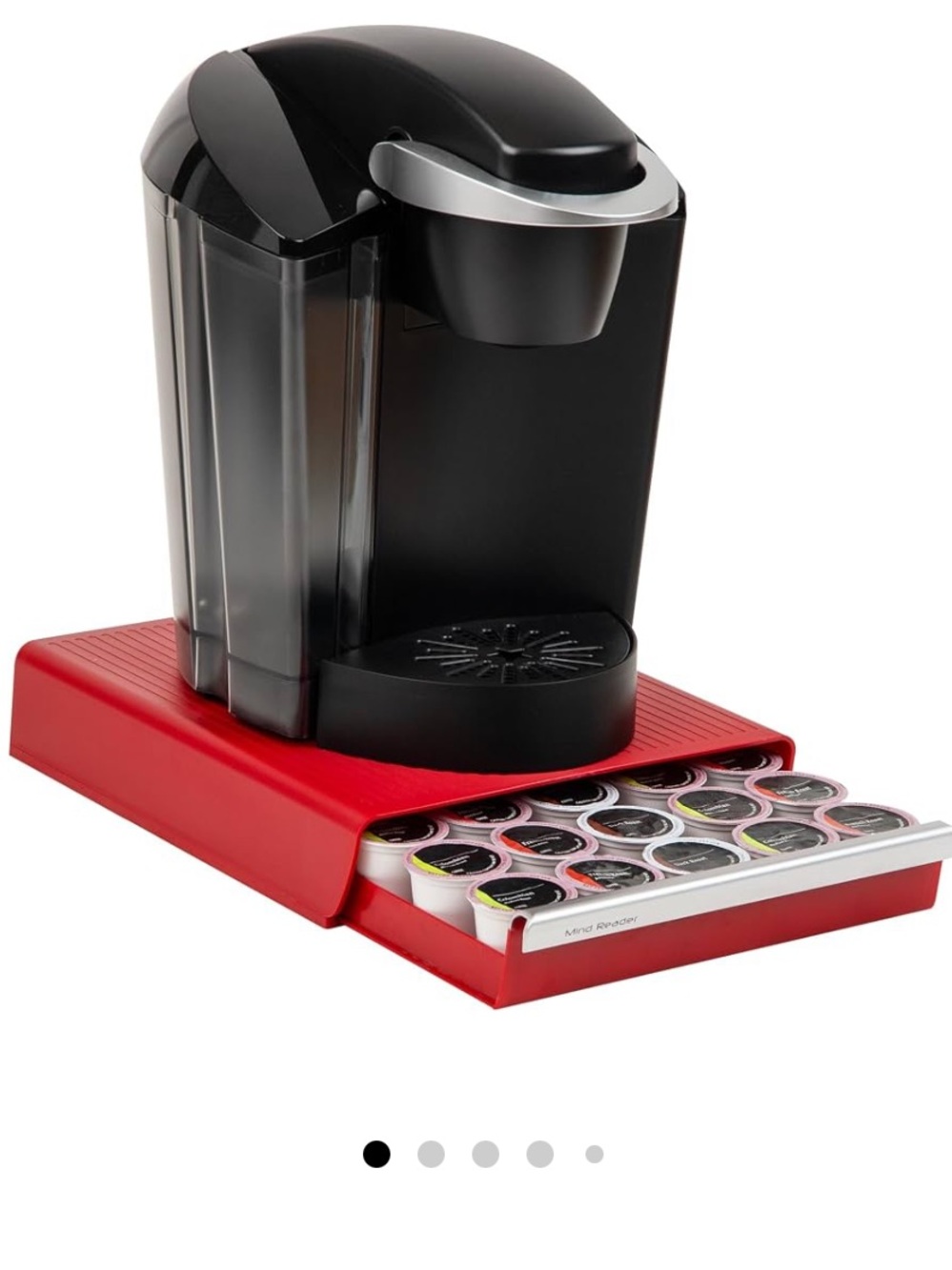 Mind Reader Single Serve Coffee Pod Drawer, 30 Pod Capacity, 5 Row new